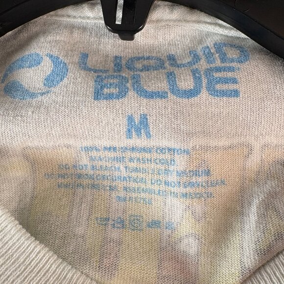 Vintage Liquid Blue Grateful Dead Men's M Keep It Green Tie Dye Skeleton 1998 - Picture 5 of 8